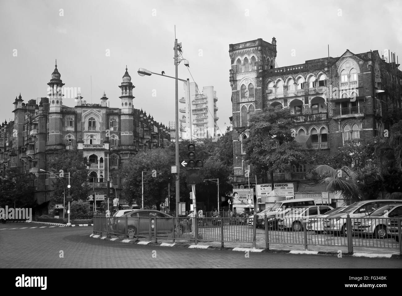 Majestic guest house e indiana palazzo mercantile a ; S P mukherjee chowk ; Bombay ; Mumbai ; Maharashtra Foto Stock
