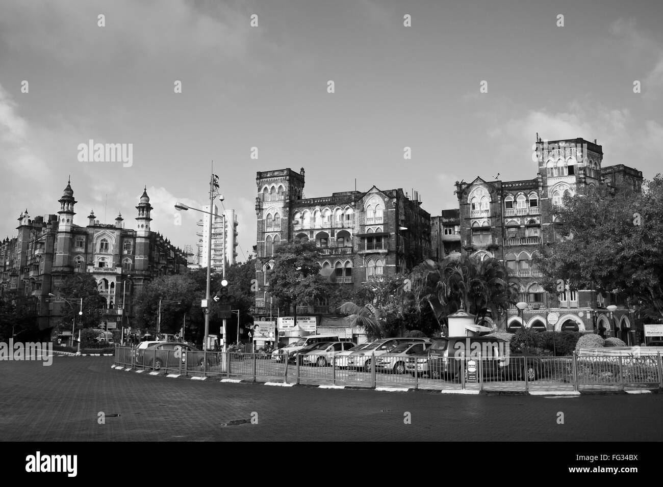 Majestic guest house e indiana palazzo mercantile a ; S P mukherjee chowk ; Bombay ; Mumbai ; Maharashtra Foto Stock