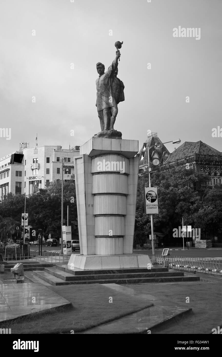 Statua di jai jawan jai kisan ; Bombay ; Mumbai ; Maharashtra ; India 11 11 2010 Foto Stock
