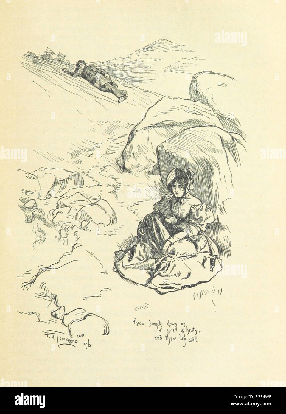 Questa edizione vintage di "Jane Eyre" dà vita al romanzo classico di Charlotte Brontë con temi senza tempo di amore, resilienza e moralità. Segue la vita di Jane, dalla sua difficile infanzia alla sua età adulta e la complessa relazione con il signor Rochester. Questa edizione cattura l'essenza dell'opera letteraria di Brontë. Foto Stock