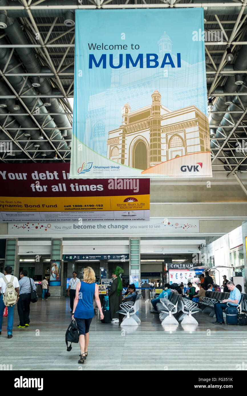 Aeroporto di Mumbai India Foto Stock