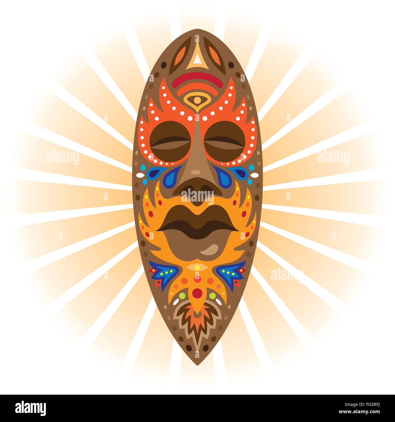 Maschera rituale. Africa Foto Stock