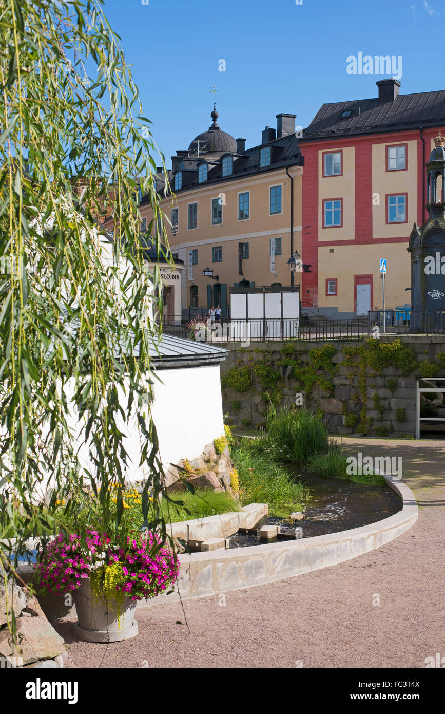Il parco Rosénparken a Uppsala Svezia Foto Stock