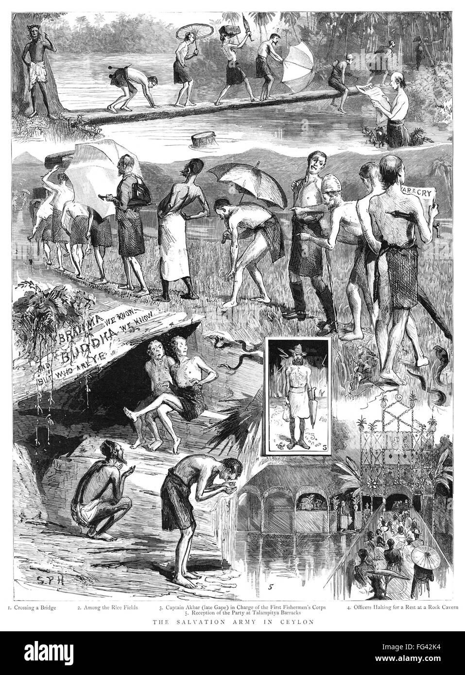 CEYLON: Esercito della salvezza. /NMembers dell'Esercito della Salvezza ...