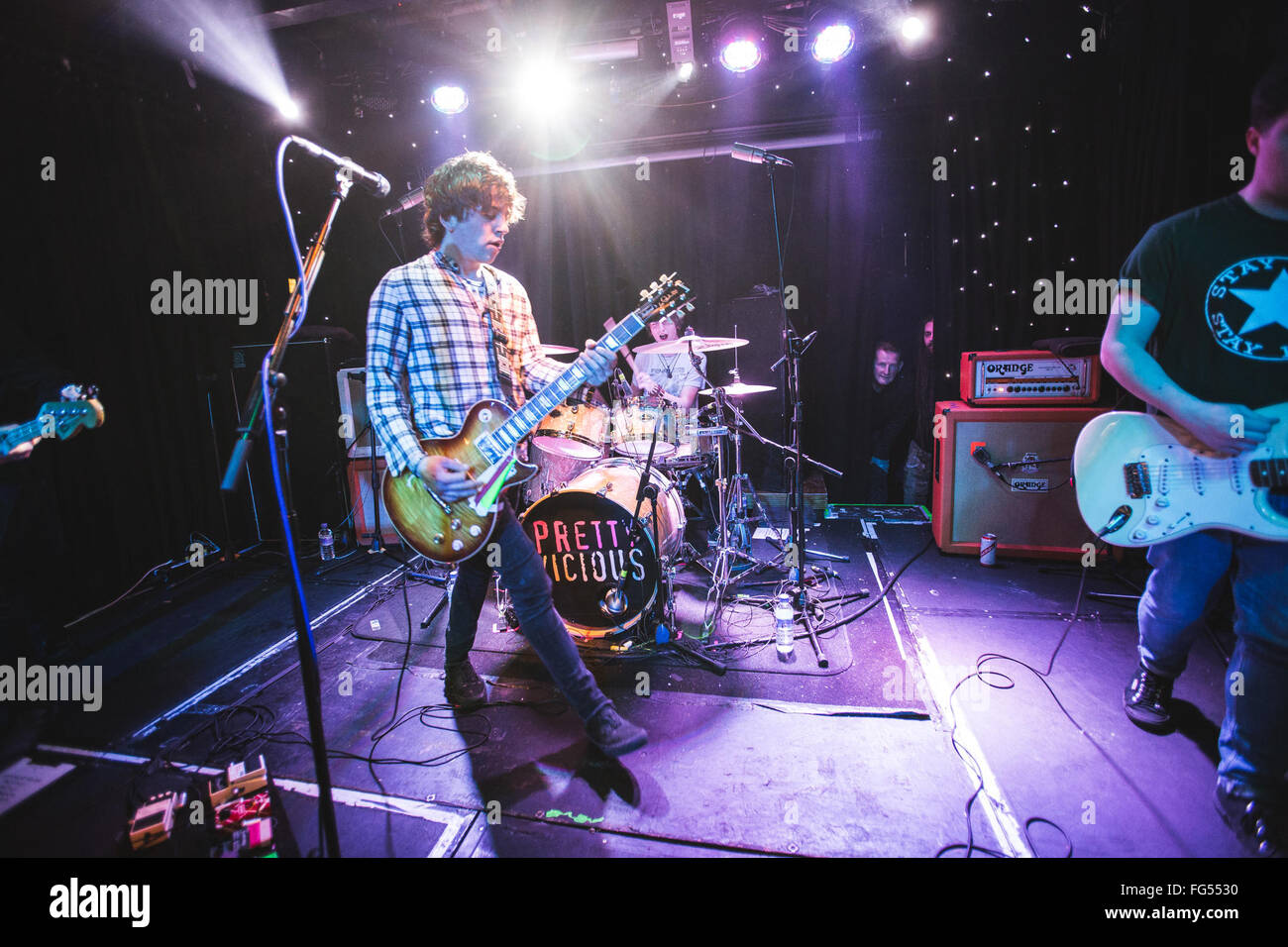 Febbraio 11, 2016 - piuttosto vizioso eseguire live at Dingwalls di Camden come parte del NME Awards mostra, 2016 © Myles Wright/ZUMA filo/Alamy Live News Foto Stock