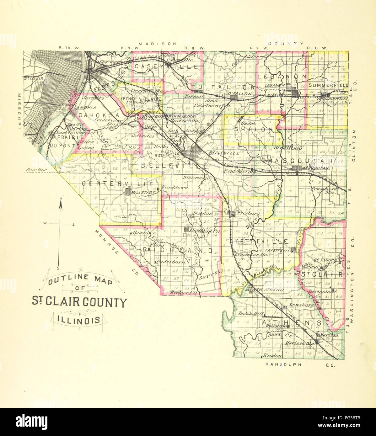 4 di " Storia della St Clair County, Illinois. Con illustrazioni ... e biografie, etc' Foto Stock