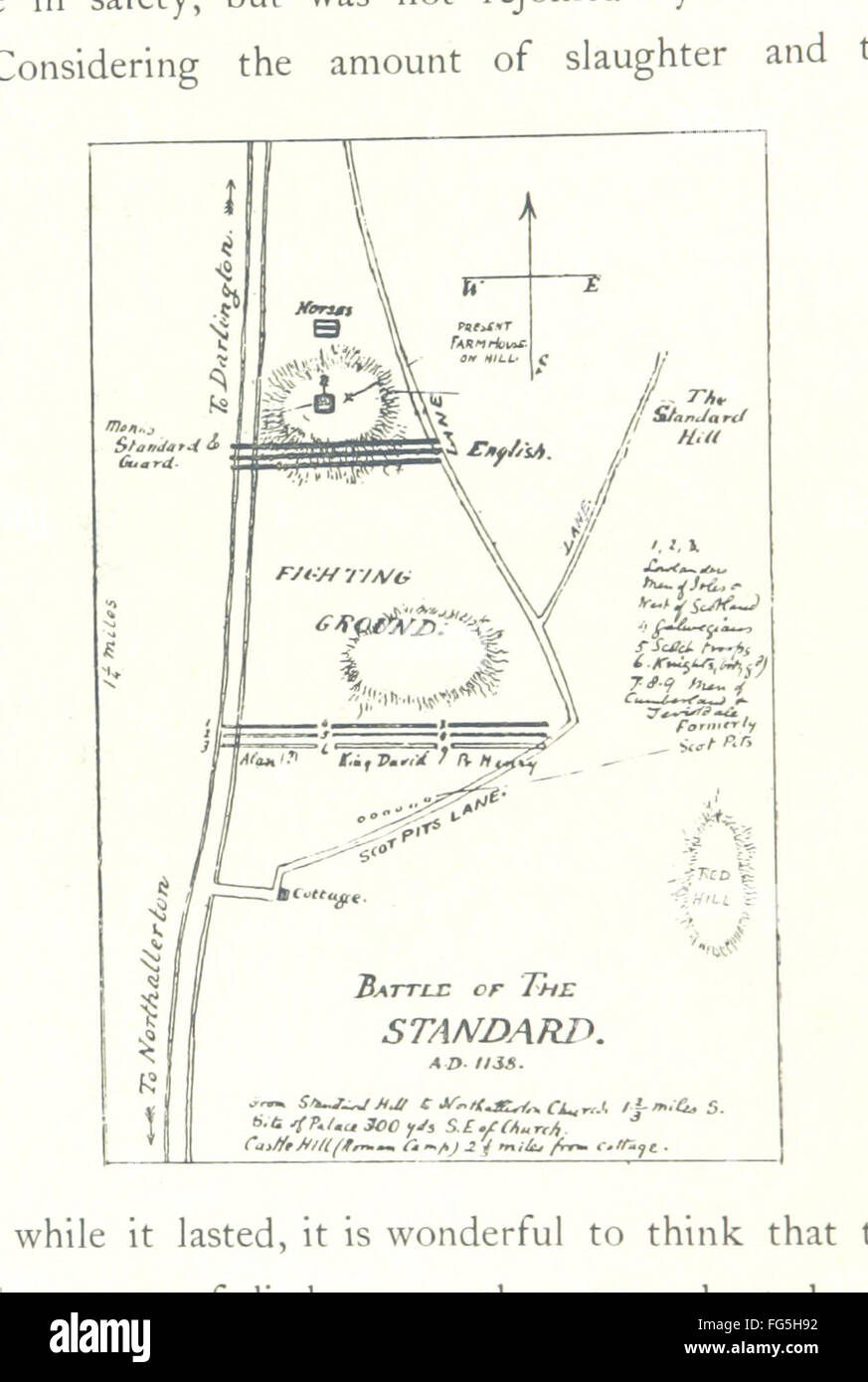 8 di "Battaglie e campi di battaglia in Inghilterra ... Illustrata dall'autore. Con l introduzione di un H. D. Traill' Foto Stock