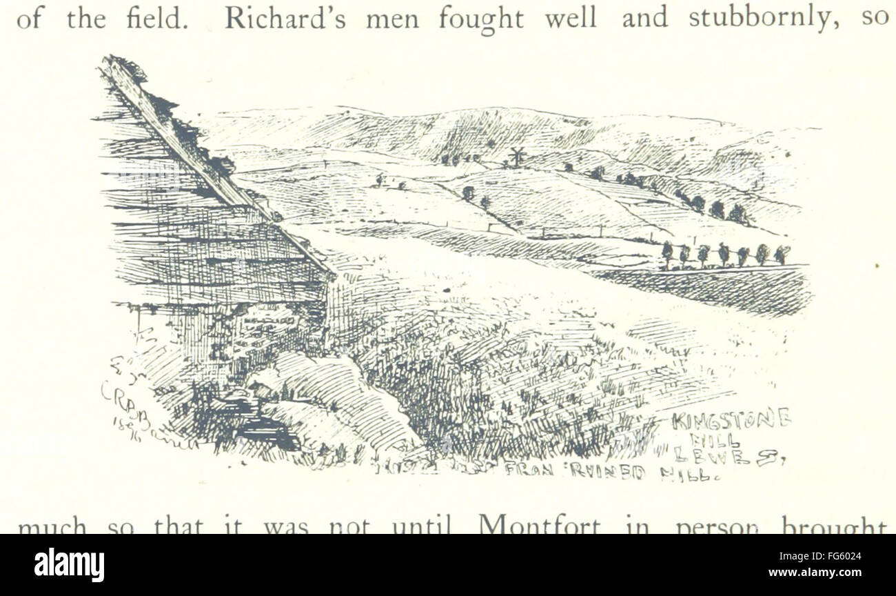 0 di "Battaglie e campi di battaglia in Inghilterra ... Illustrata dall'autore. Con l introduzione di un H. D. Traill' Foto Stock