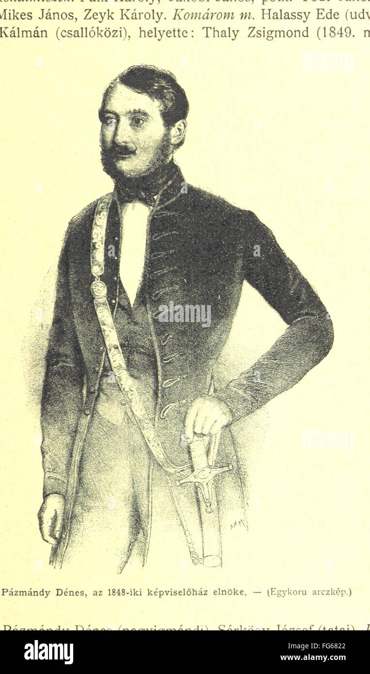 La rivoluzione ungherese del 1848-1849 illustrata in questo manoscritto cattura la storica lotta per l'indipendenza. L'opera riflette l'atmosfera culturale e politica dell'Ungheria durante questo periodo rivoluzionario, con illustrazioni dettagliate e mappe del conflitto. Foto Stock