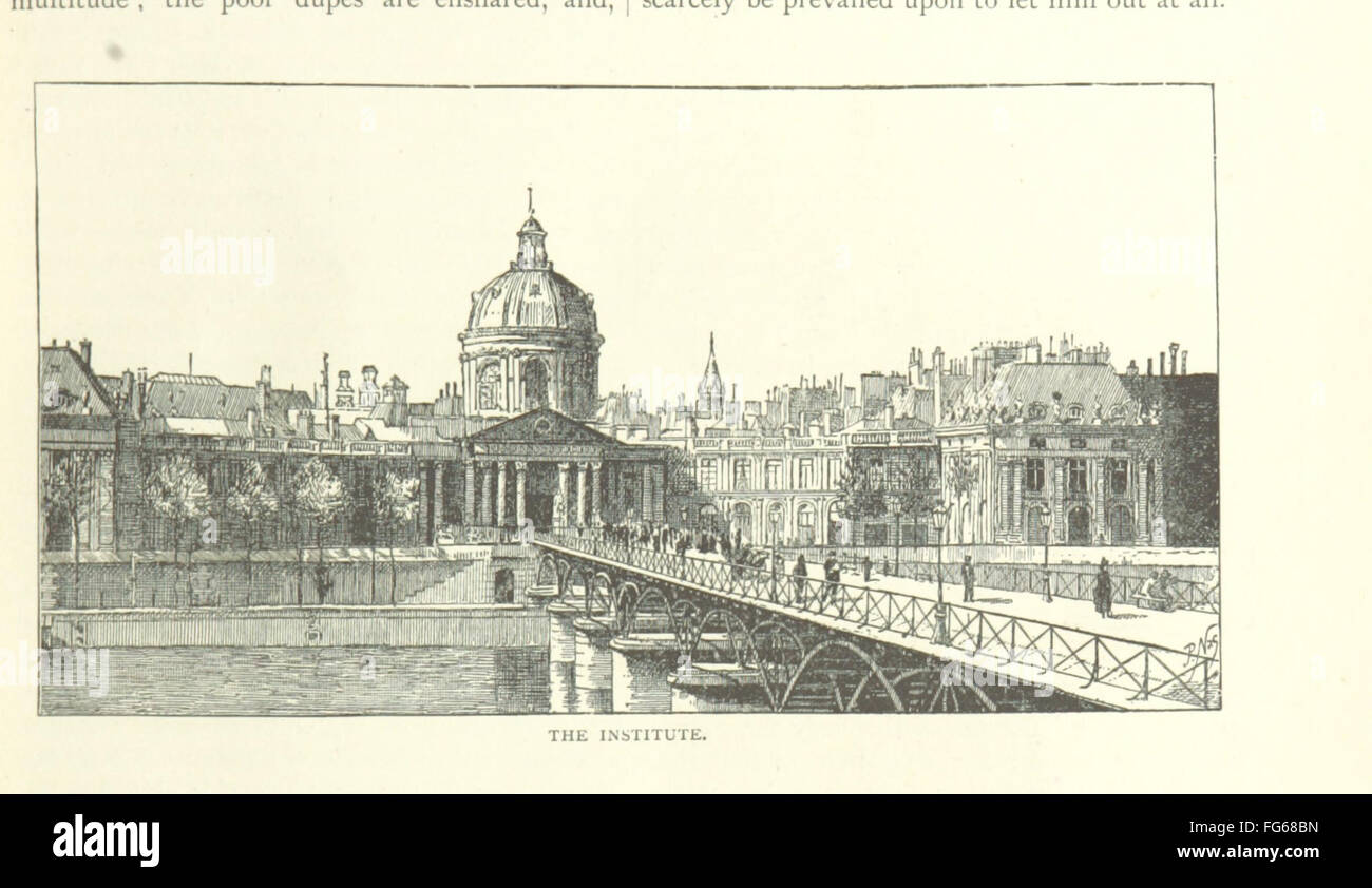 Questa pubblicazione storica, "Parigi vecchia e nuova", cattura l'essenza di Parigi tra la fine del XIX e l'inizio del XX secolo. Le illustrazioni del libro mostrano la trasformazione della città, raffigurando sia gli aspetti antichi che quelli moderni della capitale francese. Foto Stock