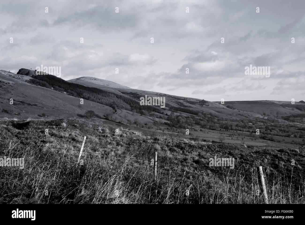 Paesaggio dal Peak District, Derbyshire Foto Stock