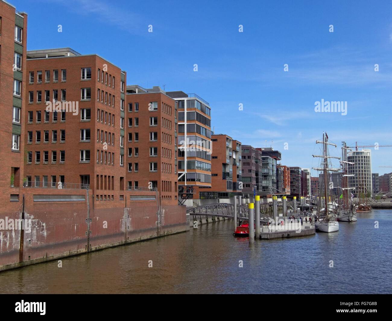 Geografia / viaggi, Germania, Amburgo, HafenCity, Sandtorkai (quay), , Additional-Rights-Clearance-Info-Not-Available Foto Stock