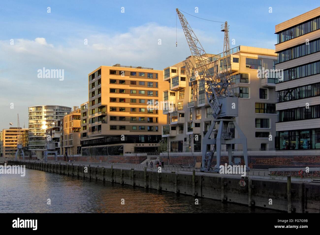 Geografia / viaggi, Germania, Amburgo, HafenCity, Sandtorkai (quay), , Additional-Rights-Clearance-Info-Not-Available Foto Stock