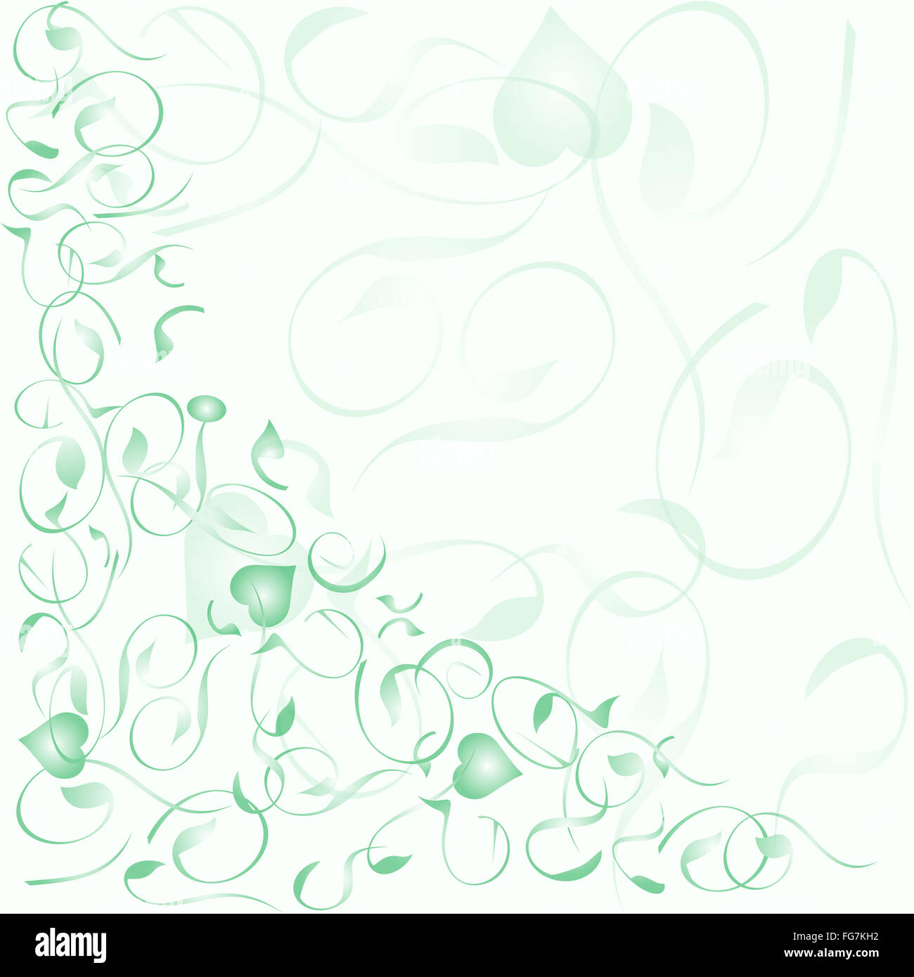 Fiore decorativo romanticamente astrazione Foto Stock