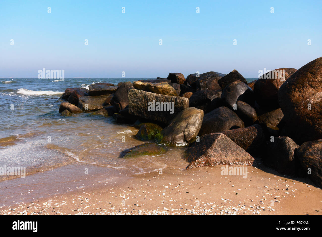 Thiessow Beach - Ruegen Foto Stock