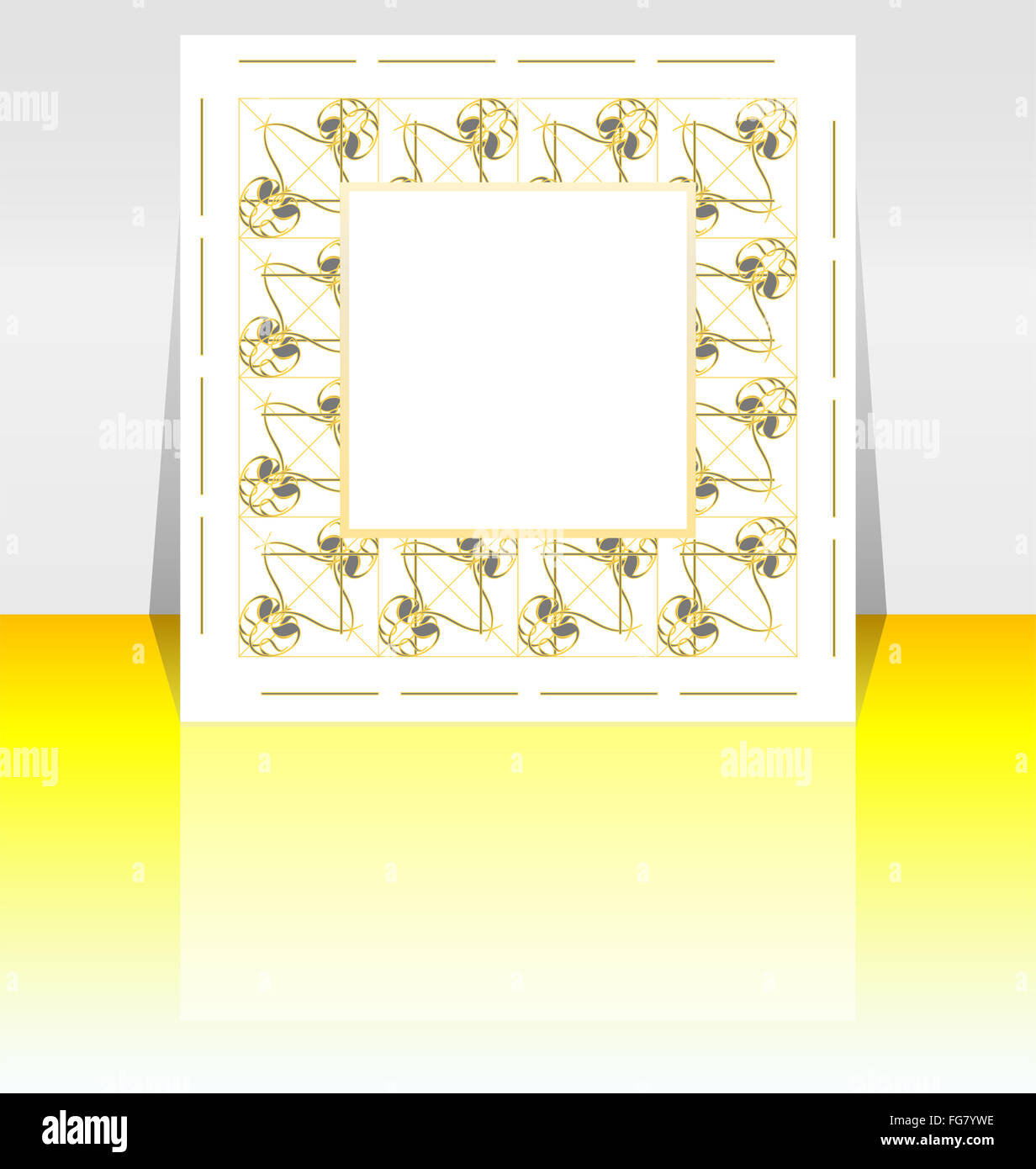 Presentazione di flyer design contenuto sfondo Foto Stock