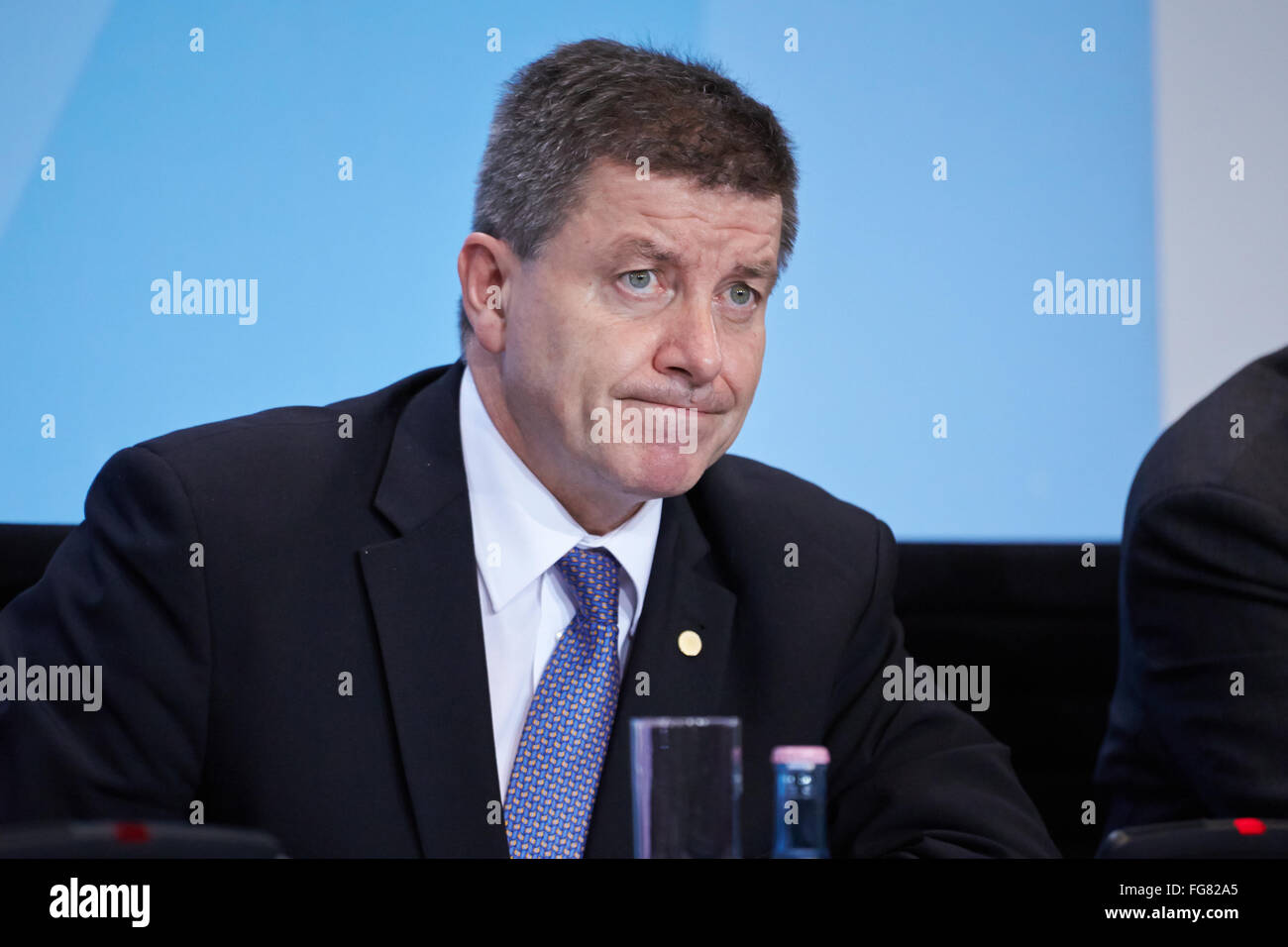 Merkel riceve organizzazione economica leader Foto Stock