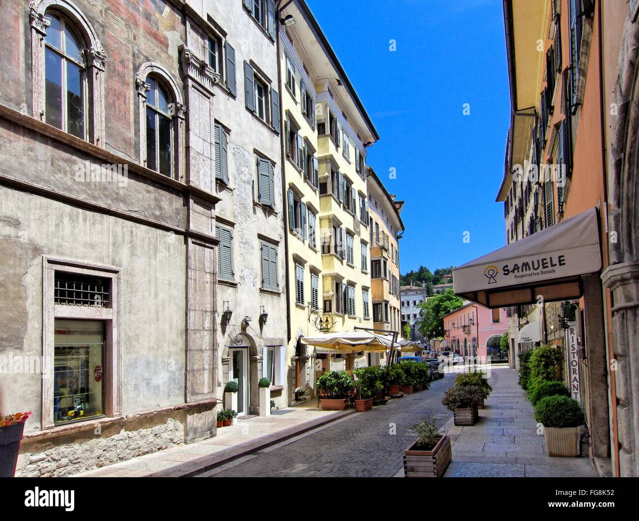 Geografia / viaggi, Italia, Trentino, Trento, Via San Marco, Additional-Rights-Clearance-Info-Not-Available Foto Stock