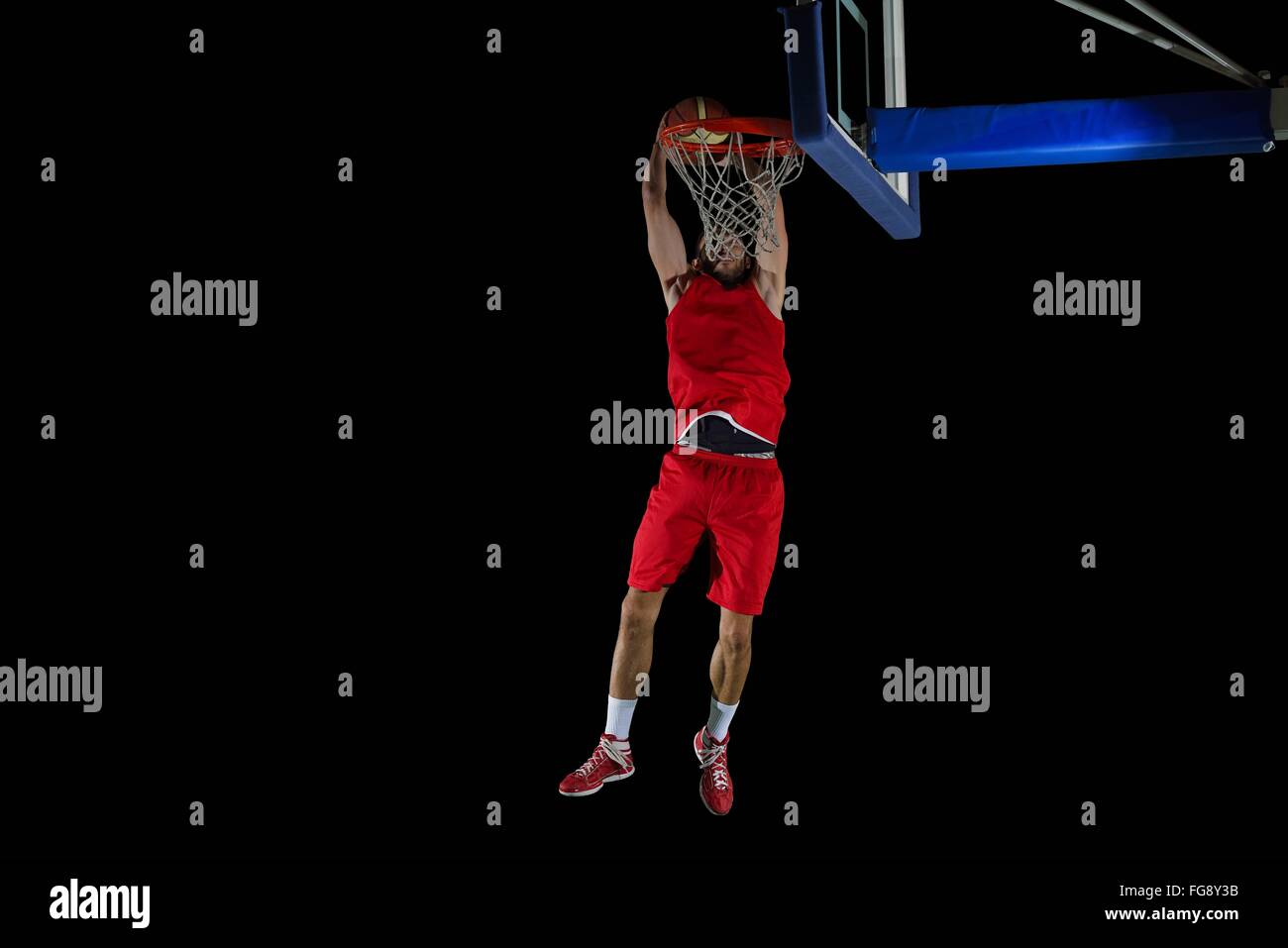 Giocatore di basket in azione Foto Stock