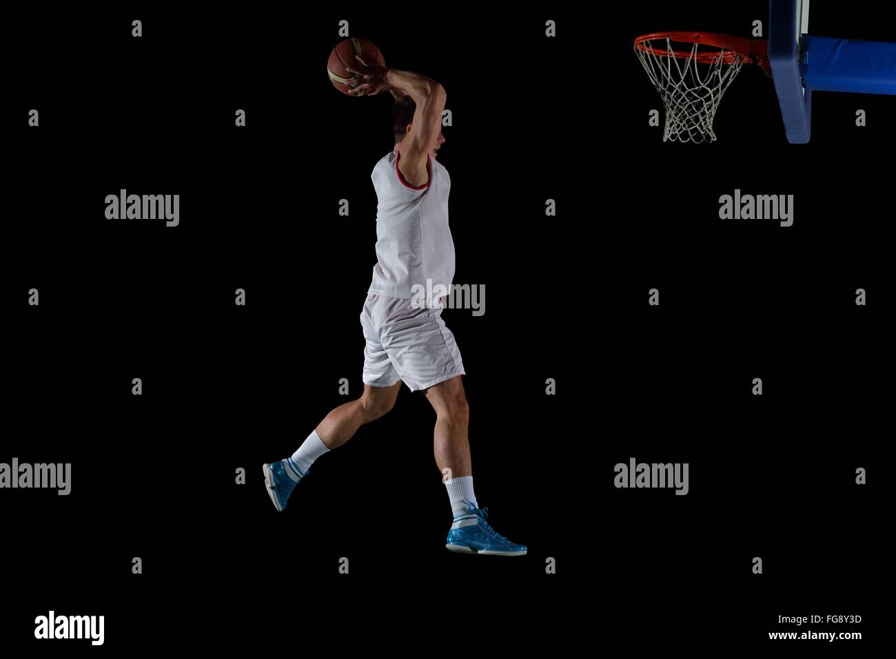 Giocatore di basket in azione Foto Stock