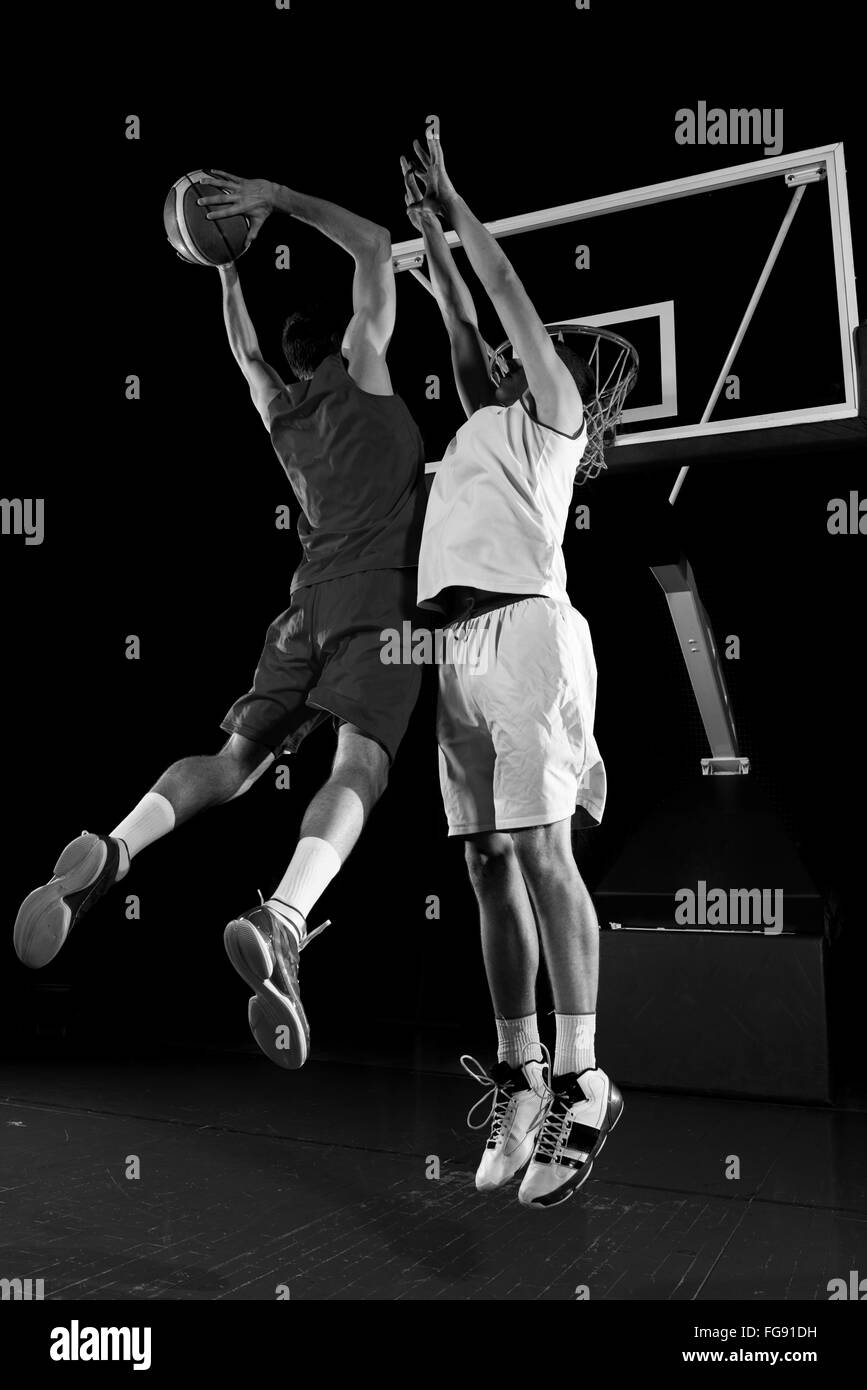 Giocatore di basket in azione Foto Stock