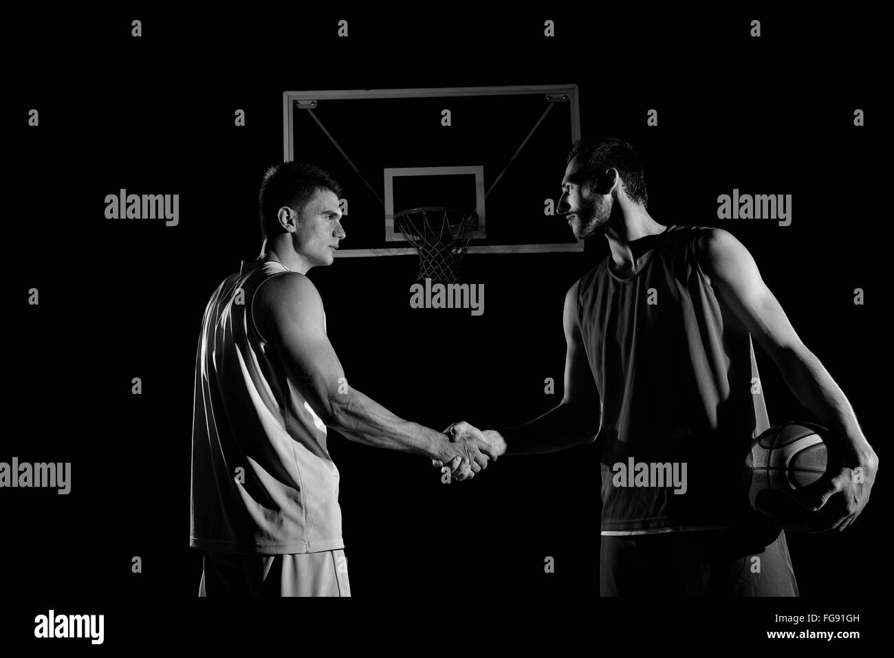 Giocatore di basket in azione Foto Stock