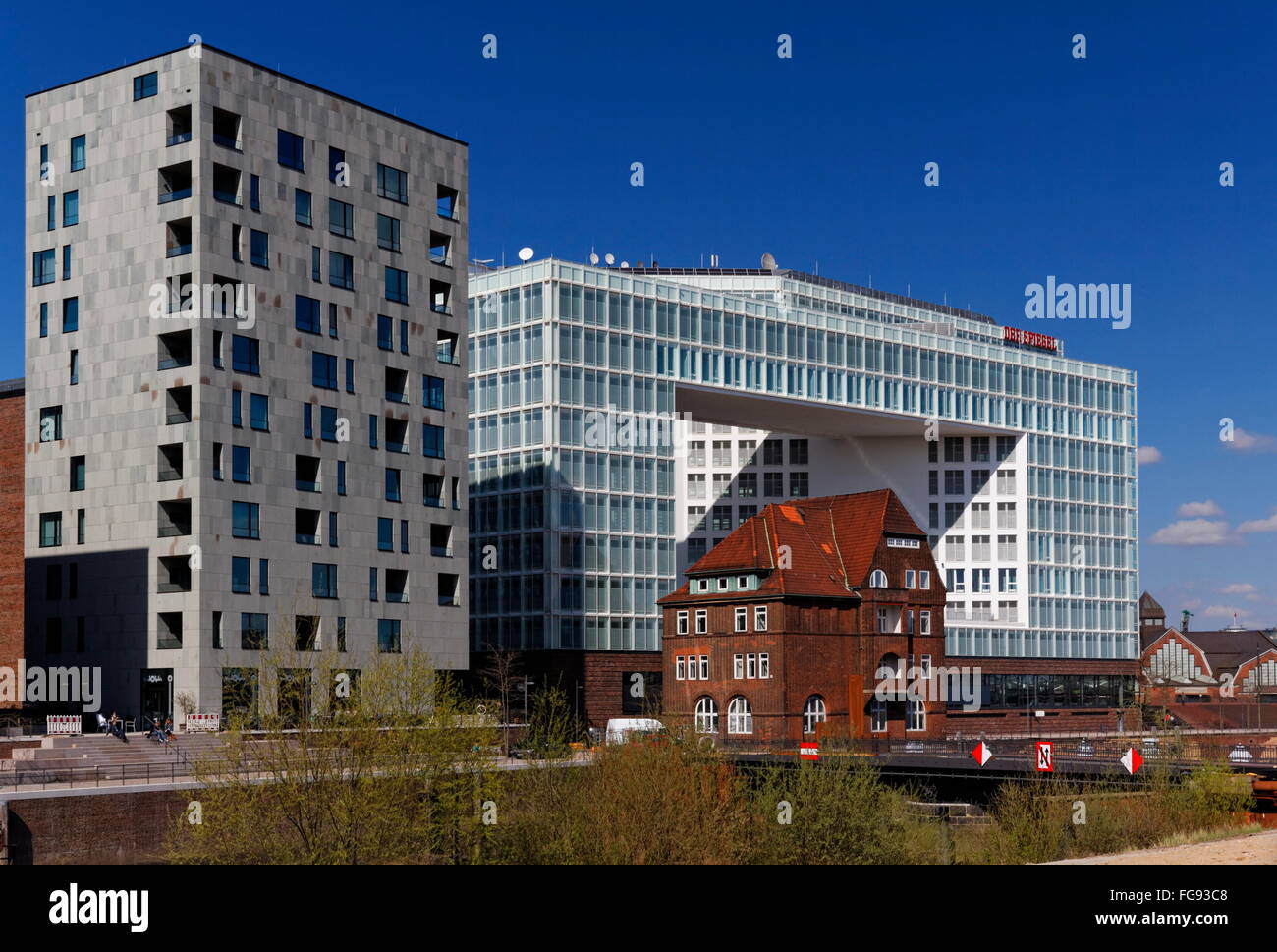 Geografia / viaggi, Germania, Amburgo, HafenCity, Ericusgraben, 'Der Spiegel' edificio, Additional-Rights-Clearance-Info-Not-Available Foto Stock