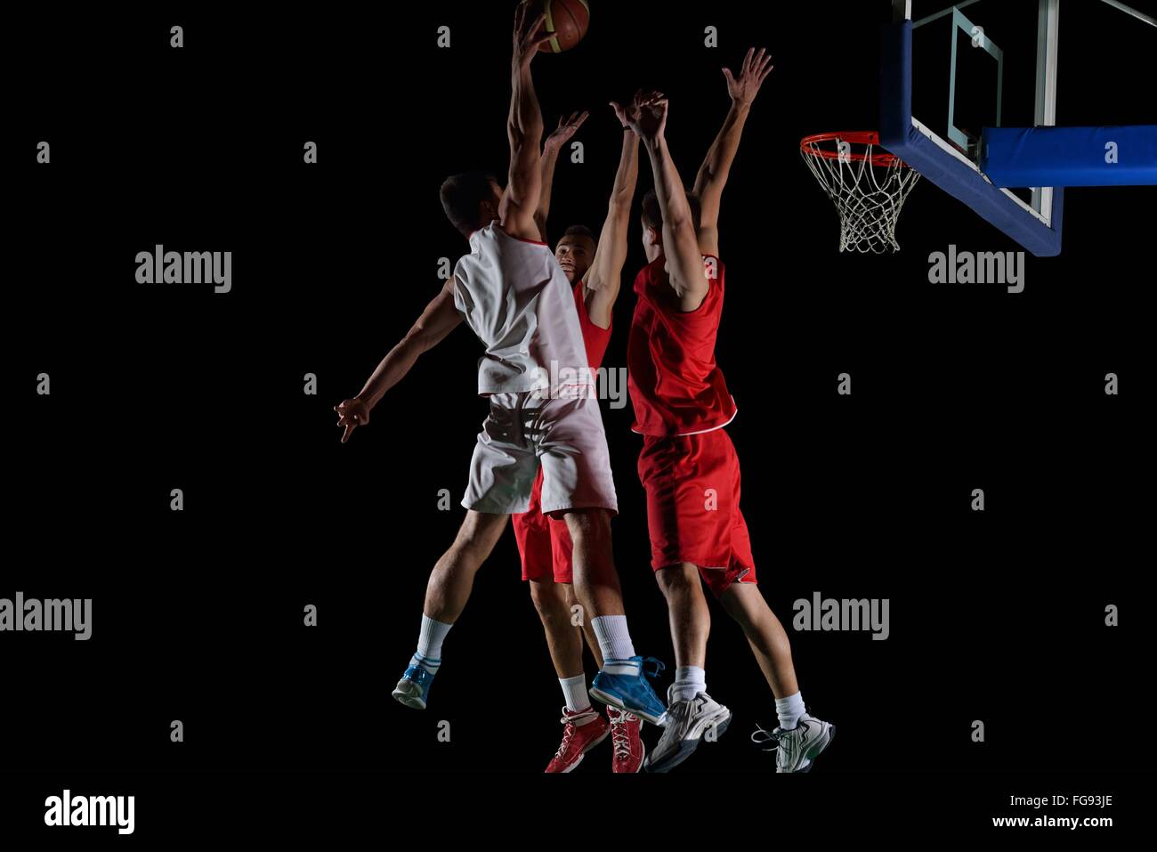 Giocatore di basket in azione Foto Stock