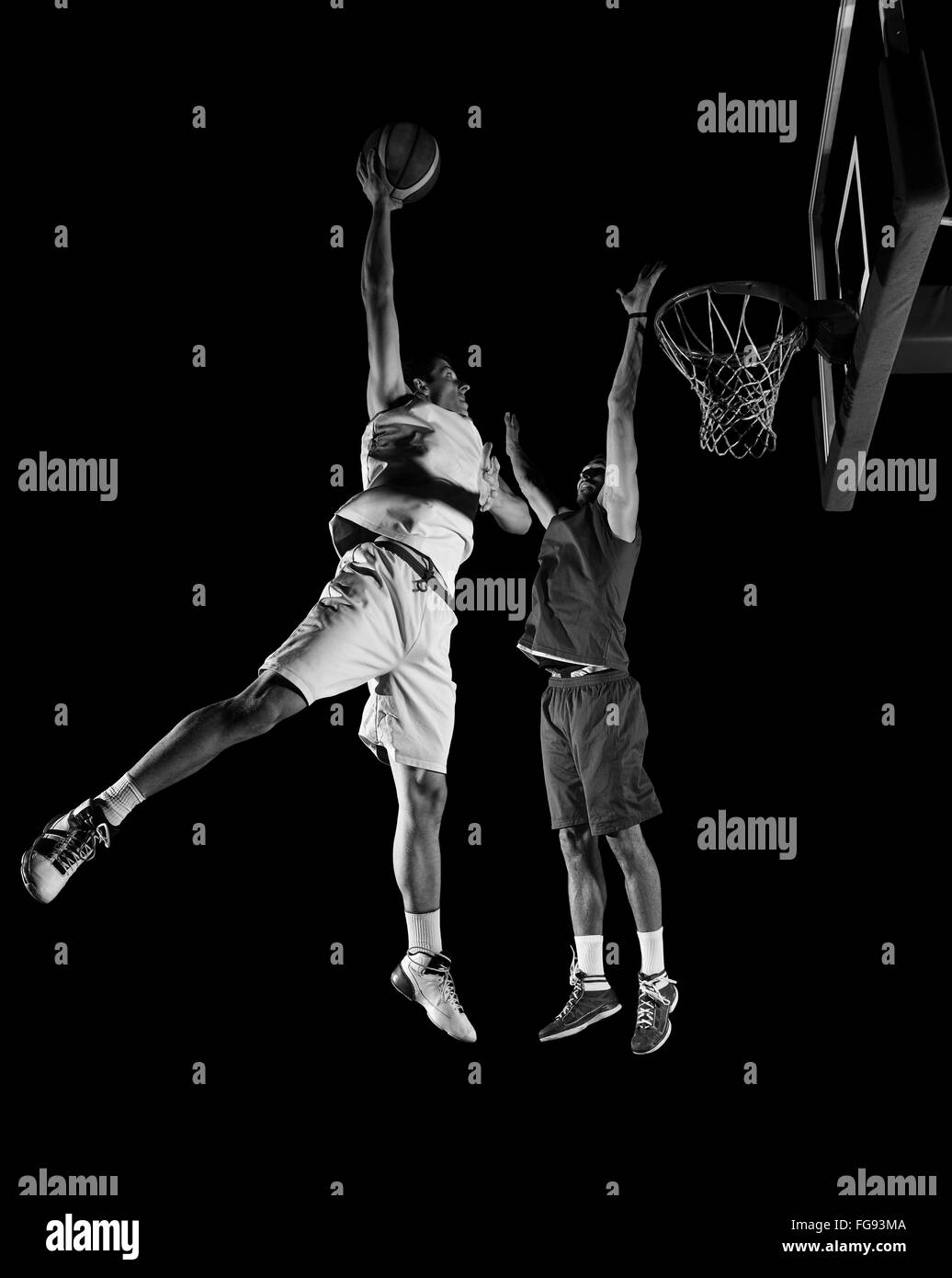 Giocatore di basket in azione Foto Stock