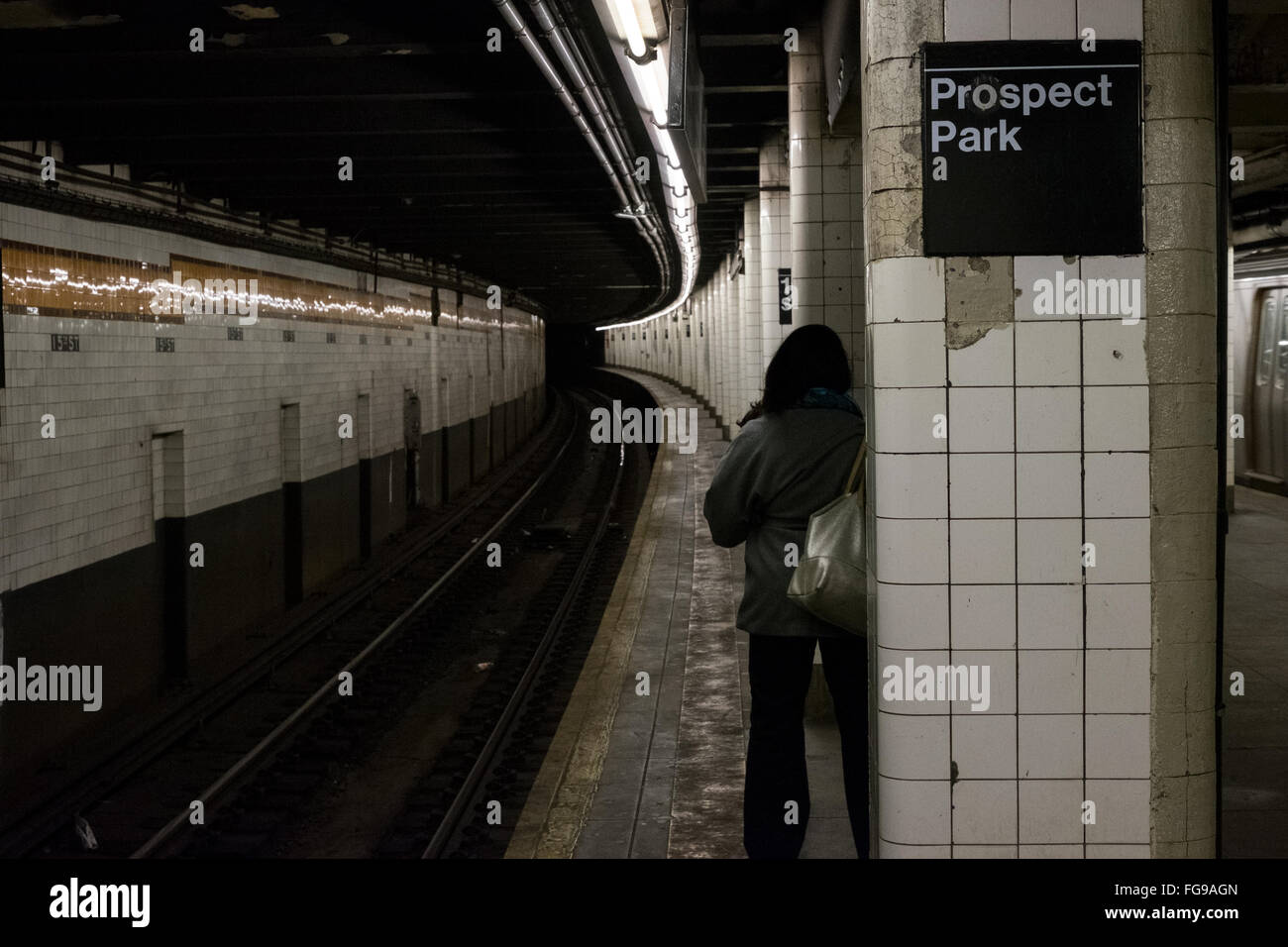 Prospect Park stazione della metropolitana - Brooklyn, NY Foto Stock