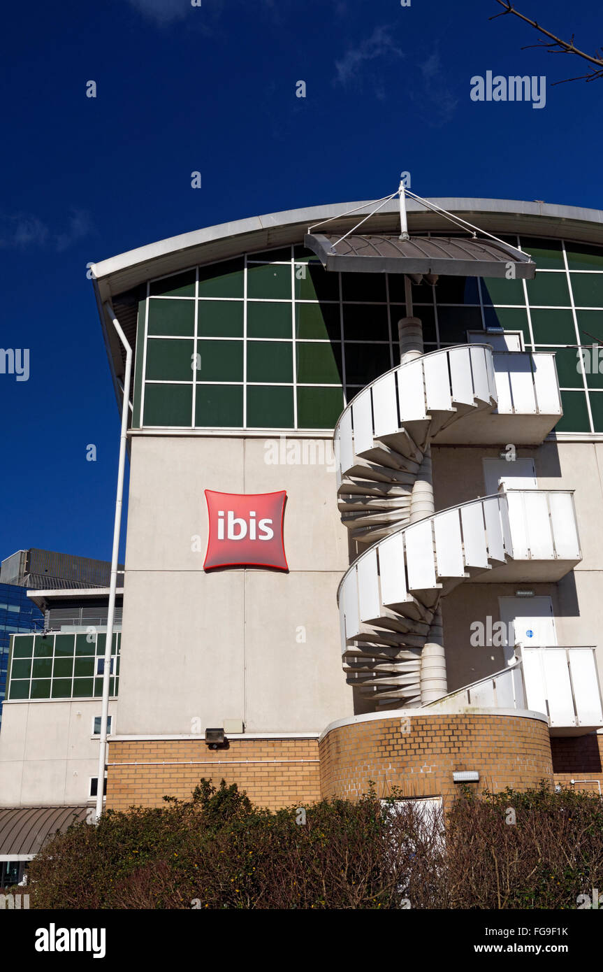 Ibis Hotel, Cardiff, Galles. Foto Stock