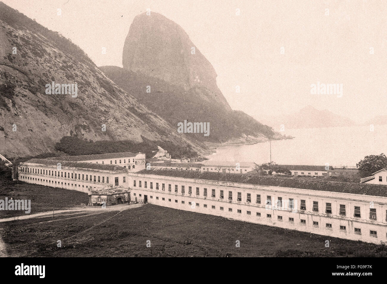 Collegio Militare prima conosciuto come Accademia Militare di Rio de Janeiro - 1888 Foto Stock
