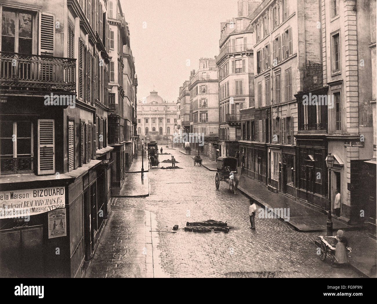 Charles Marville Streetviews Parigi Foto Stock