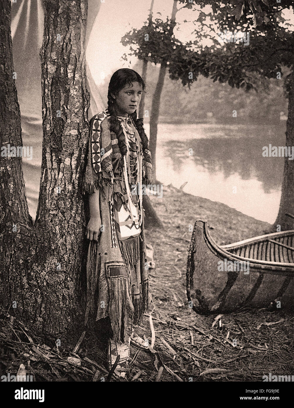 Nativi americani ritratti Foto Stock