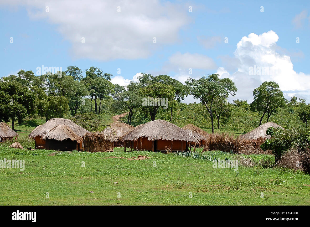 Capanne africane - Zambia Foto Stock