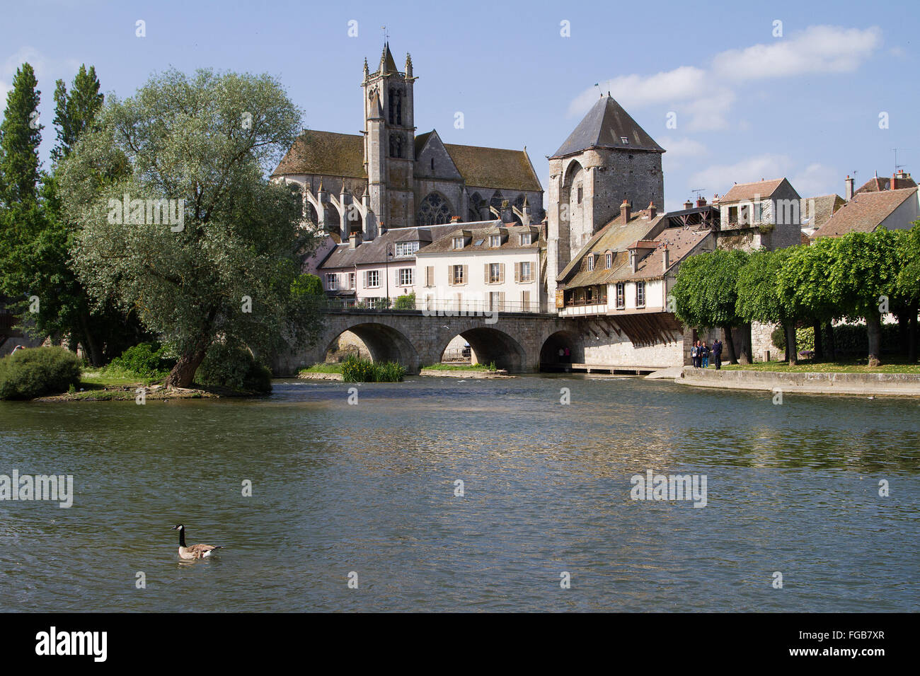 Moret sur LOING Ile de France Francia Foto Stock