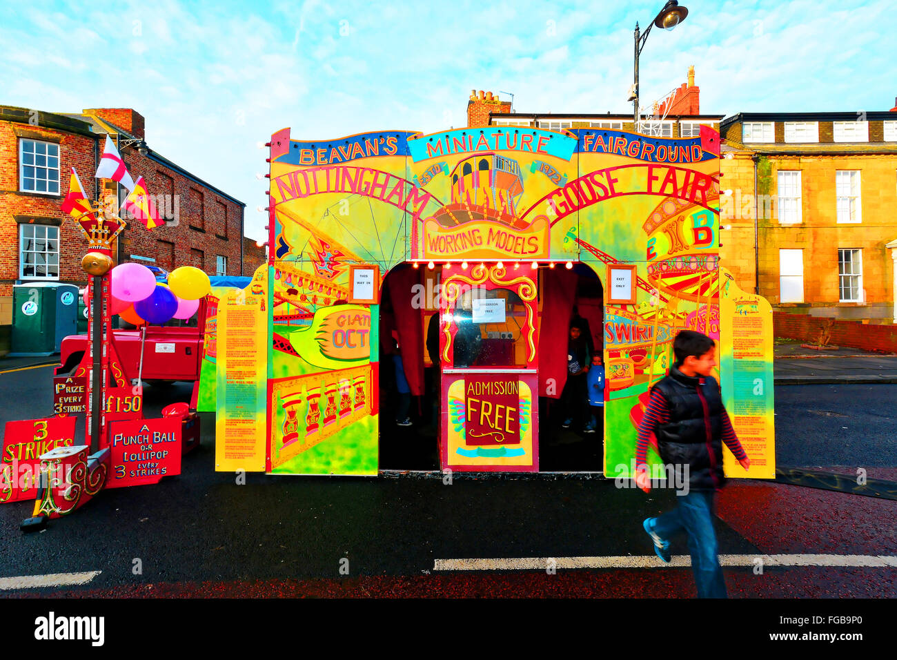 Portable fiera Landrover serie 2 inverno Vittoriano Fair North Shields Foto Stock