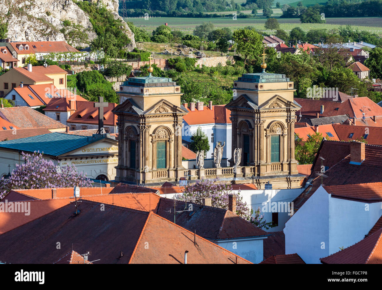 Dietrichstein tomba di famiglia, monumento culturale, originariamente costruito come una copia della Santa Casa di Loreto. Mikulov in Repubblica Ceca Foto Stock