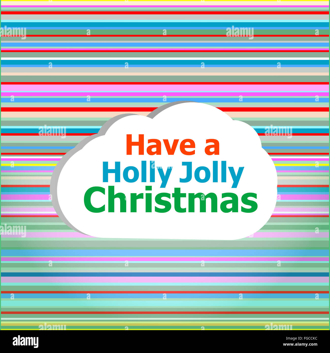 Seamless pattern astratti sfondo con hanno un holly jolly parole di natale Foto Stock