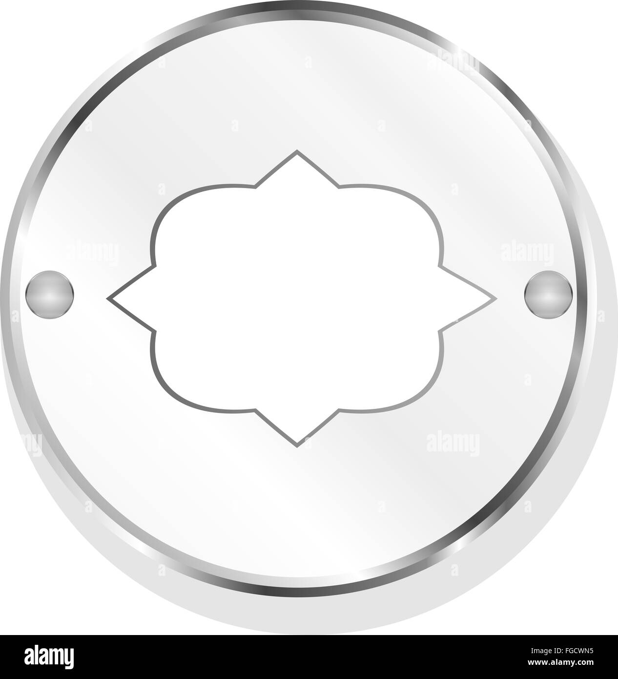 Discorso bolla web app icona pulsante isolato su bianco Foto Stock