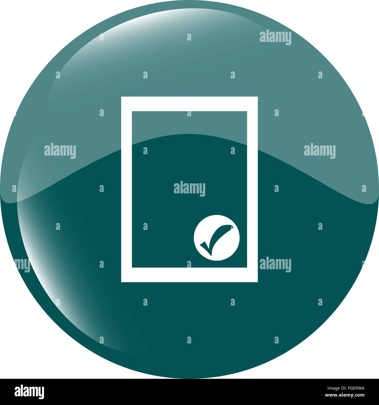 Modifica documento segno icona. Modifica contenuto pulsante. Interfaccia utente moderna pulsante del sito web Foto Stock