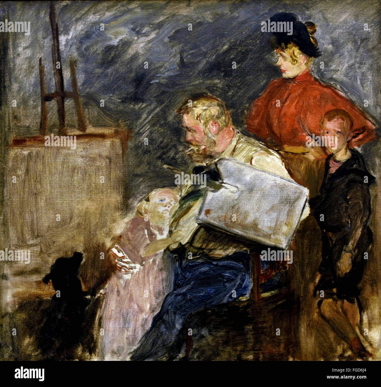 Pittore Frits Thaulow e i suoi bambini 1894 Jacques Emile Blanche 1861-1942 Francia - Francese Foto Stock