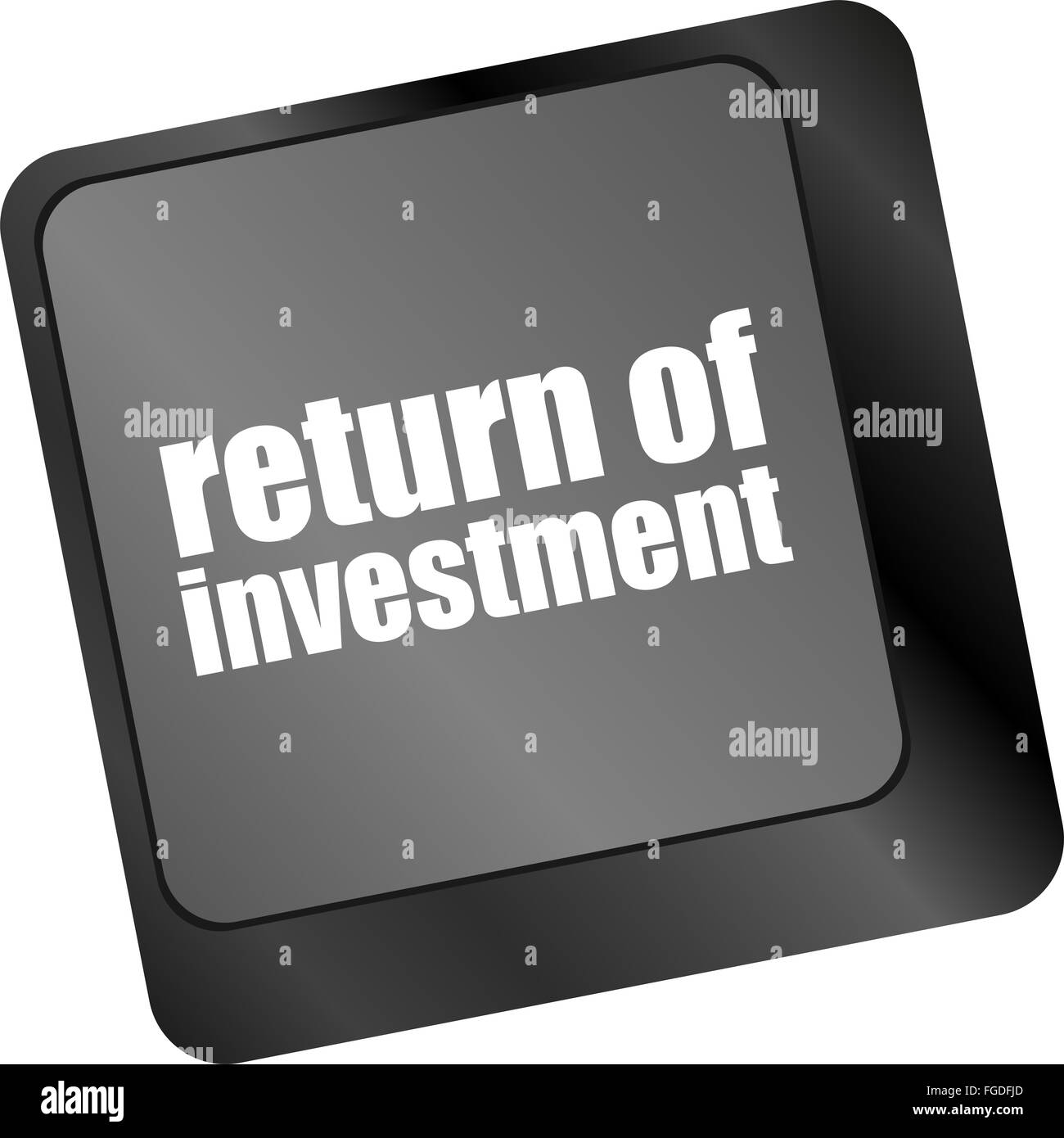 Investire o investire i concetti, con un messaggio sul tasto di invio della tastiera o Foto Stock