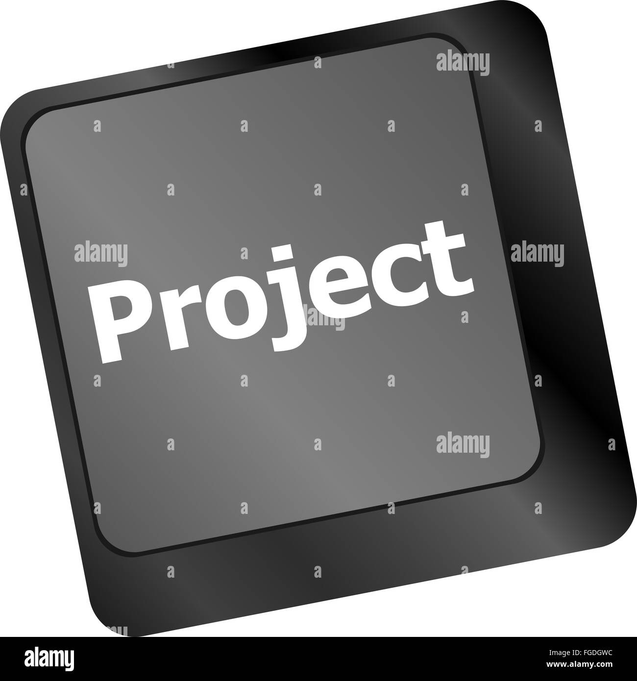 In futuro il concetto di tempo con il progetto tasto sulla tastiera del computer Foto Stock