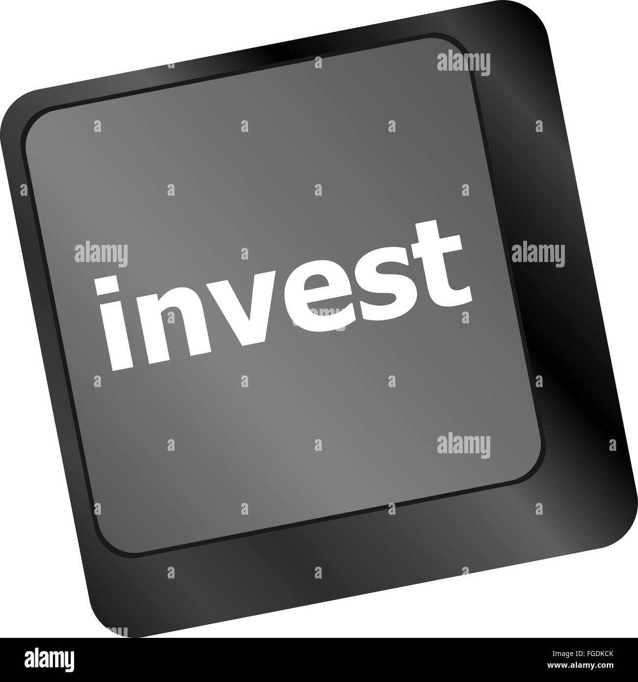 Tasto di scelta rapida per gli investimenti - investire il tasto sulla tastiera Foto Stock