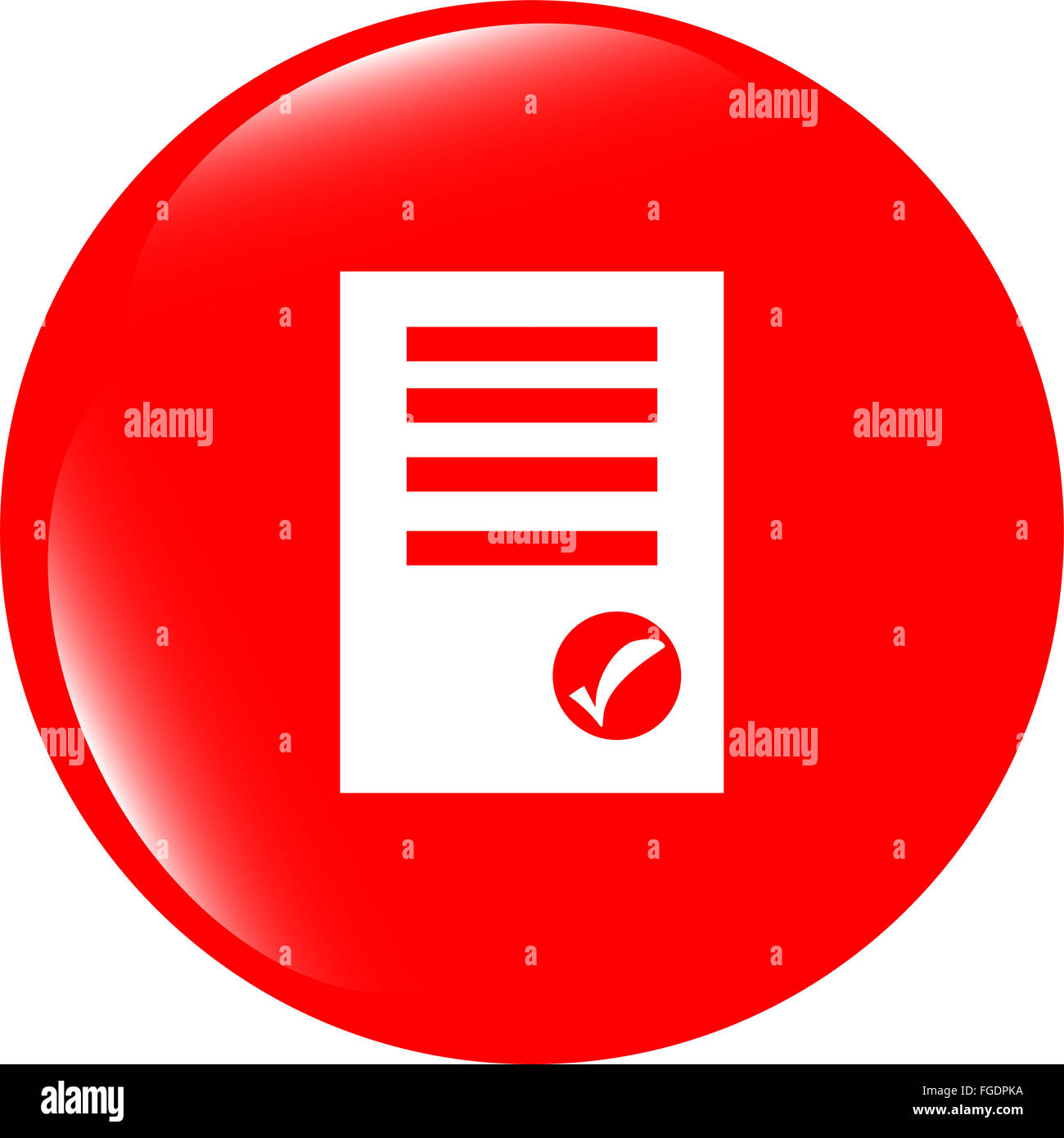 Modifica documento segno icona. Modifica contenuto pulsante. Interfaccia utente moderna pulsante del sito web Foto Stock