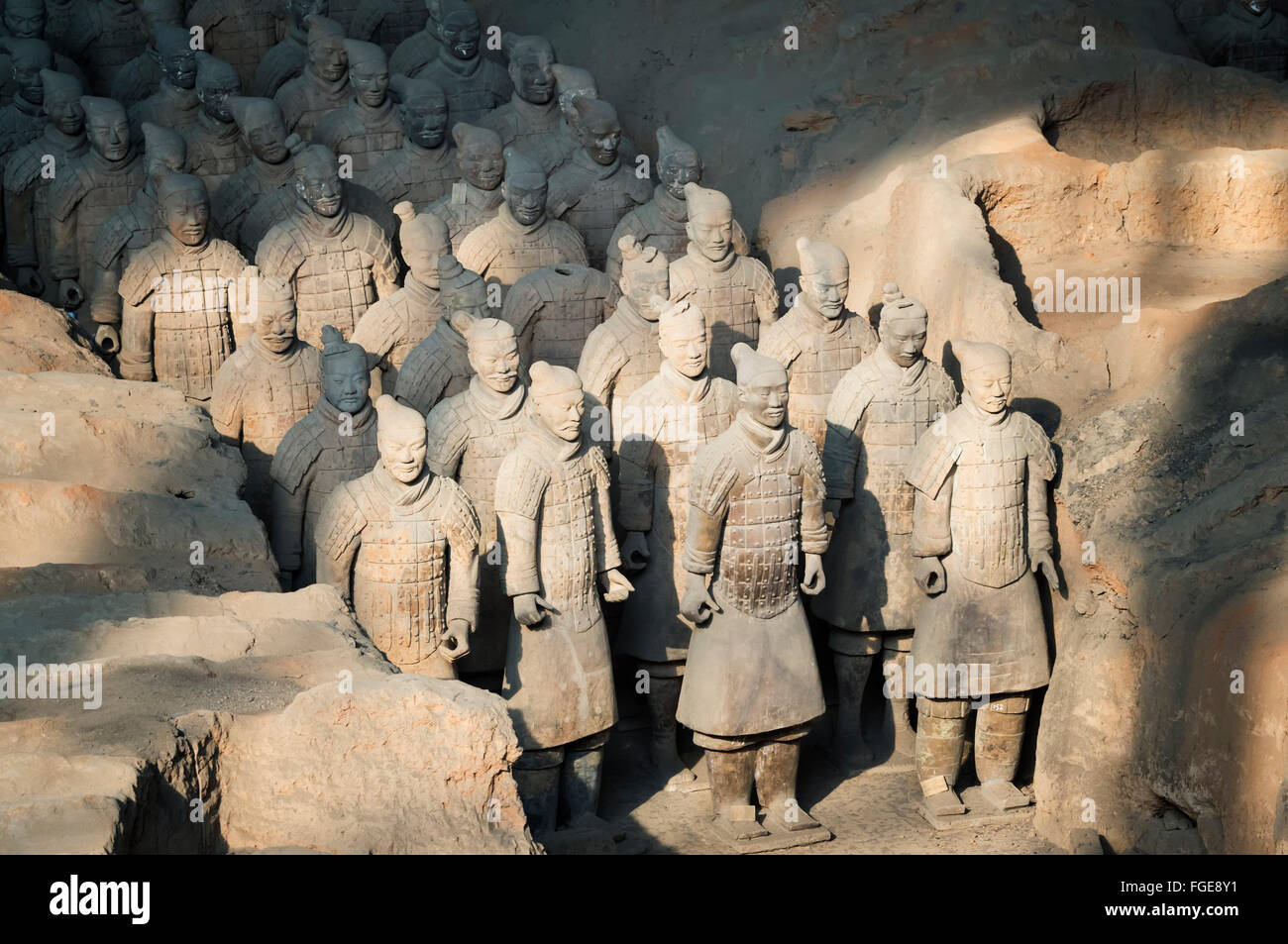 Museo dei Guerrieri di Terracotta, il mausoleo del primo imperatore di Qin, Xian, Provincia di Shaanxi, Cina Foto Stock