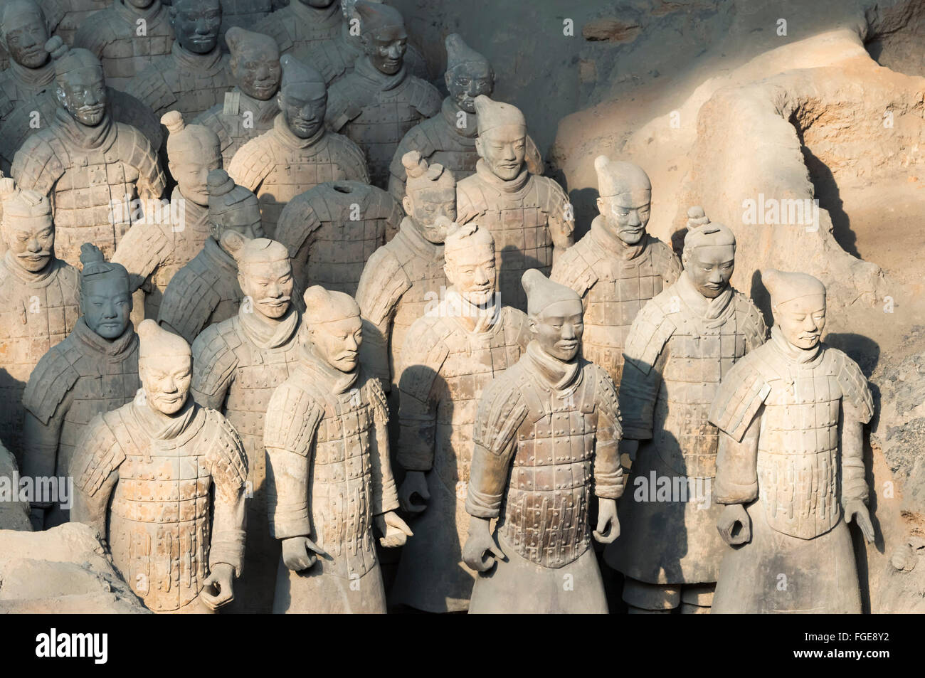 Museo dei Guerrieri di Terracotta, il mausoleo del primo imperatore di Qin, Xian, Provincia di Shaanxi, Cina Foto Stock