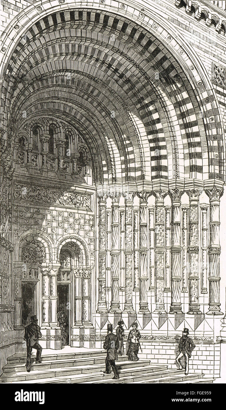 Ingresso principale del Museo di Storia Naturale Foto Stock