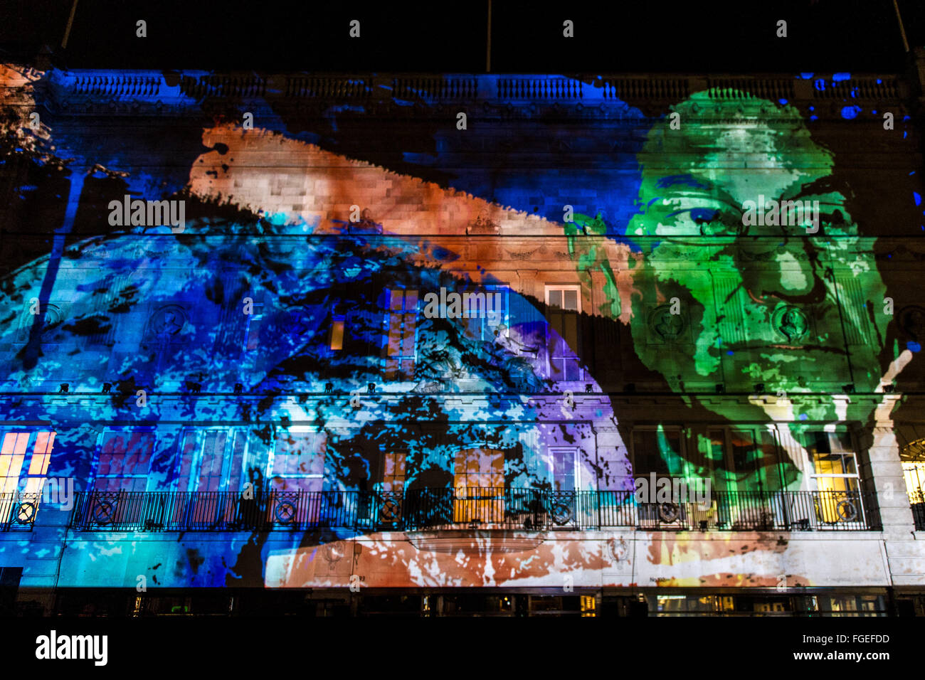 Lumiere London 2016 prodotta da carciofo, supportata dal sindaco di Londra. Dotato di: Artista: NOVAK '195 Piccadilly' dove: Londra, Regno Unito quando: 14 Gen 2016 Foto Stock